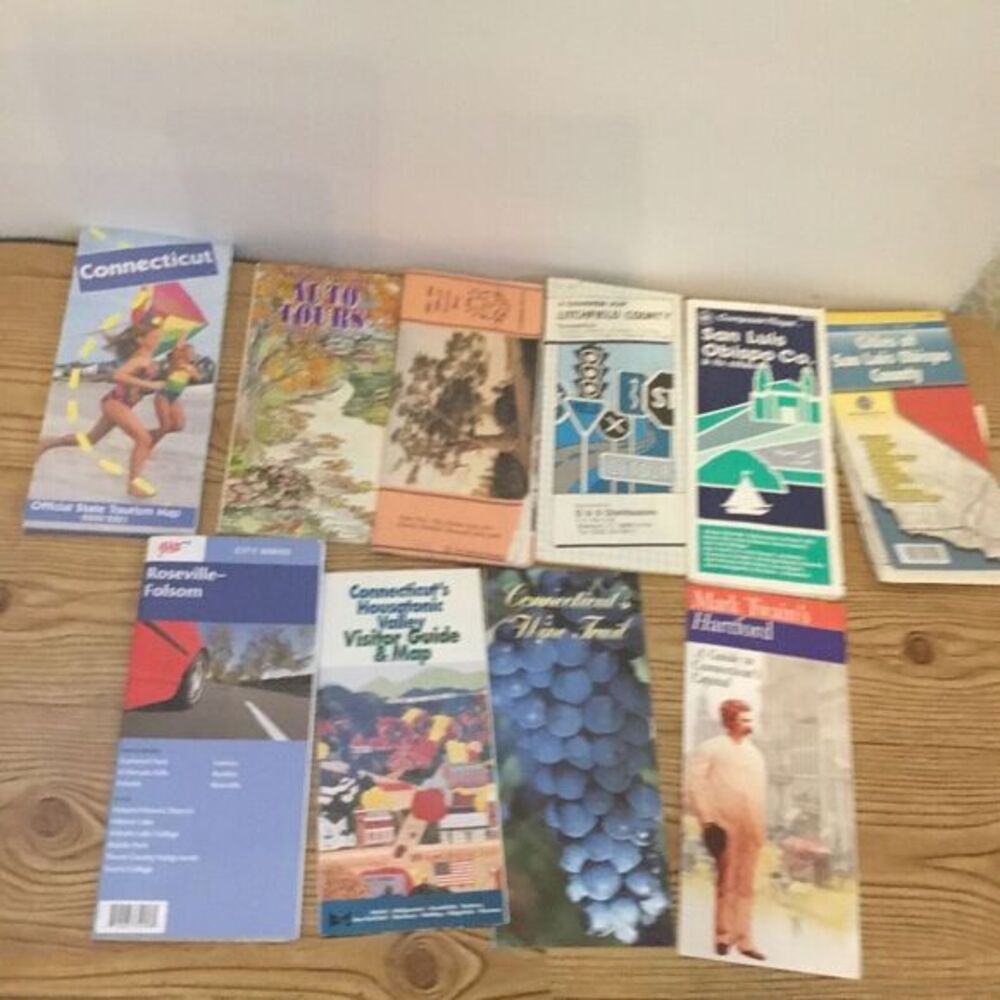 Lot Of 10‎ Connecticut Maps